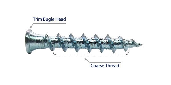 Features of Fong Prean Coarse Thread Drywall Screw for Plasterboard