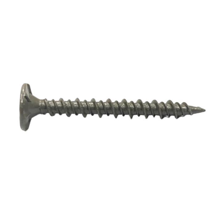 Flat Head Cement Board Screw with Hi-Lo Thread and Sharp Point