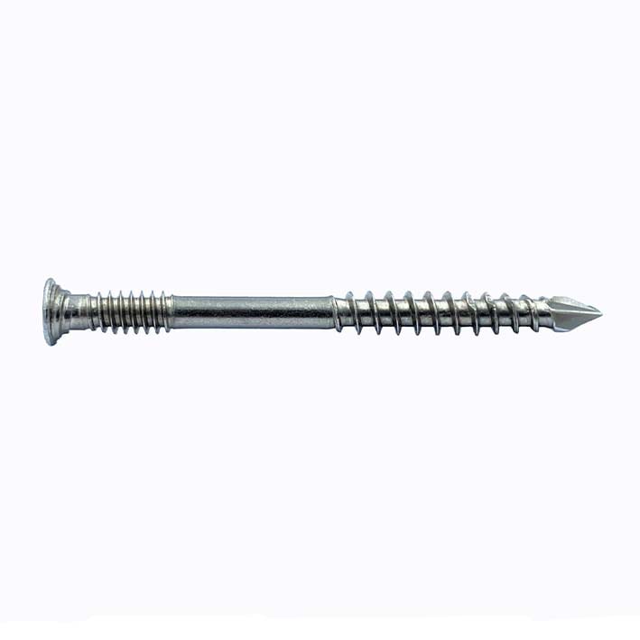 MS Countersunk Head, Double Thread, and Sharp-Arrow Point Types of Decking Screw