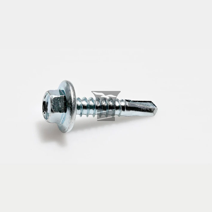 Hex Washer Head Roofing Screw with Drill Point