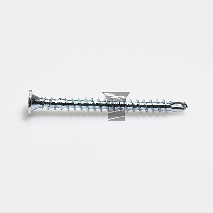 Self Drilling Screw with Flat Head, Drilling Point